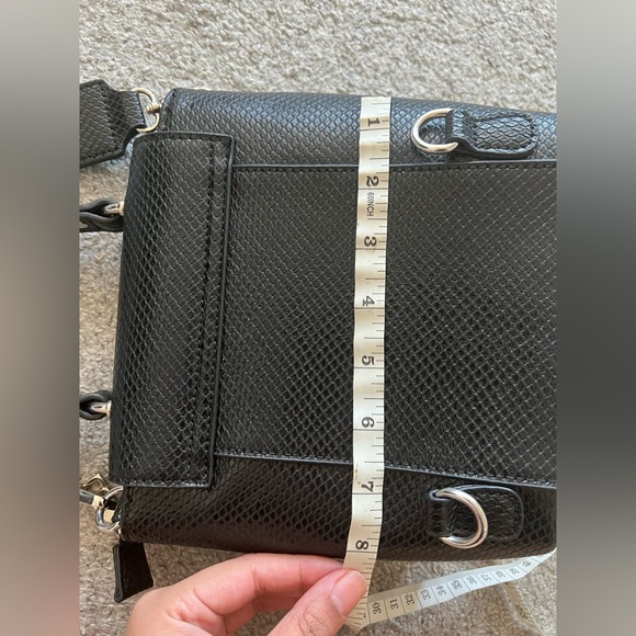 Black Mini Backpack + shoulder or crossbody bag purse - Picture 11 of 12